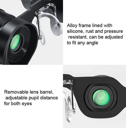 10x Hd Adjustable Focus Fishing Binoculars with Polarized Yellow Lens