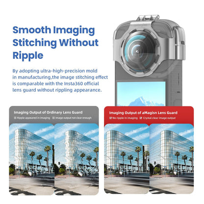 Amagisn Protective Lens Guard for Insta360 X3 Camera - Lens Guard+Case