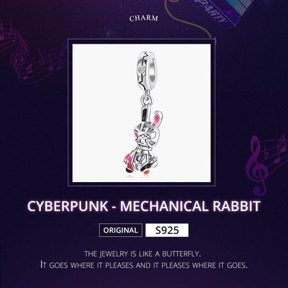 925 Sterling Silver Rabbit Pendant For Diy Bracelets & Necklaces