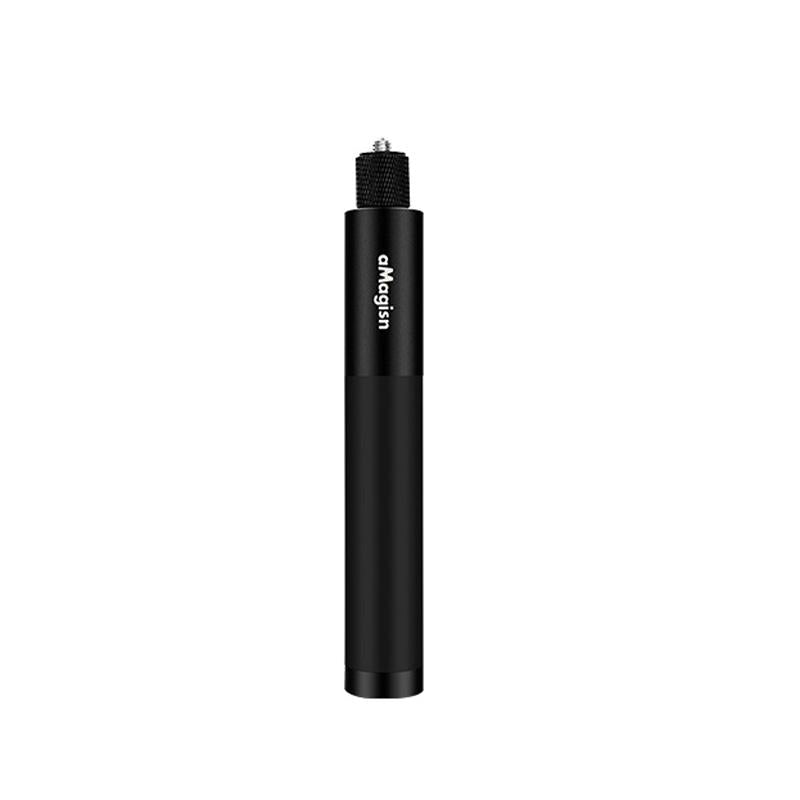 70cm Straight Pull Selfie Stick for Sports Cameras with 3 Jaw Screw - Rod+1/4 Turn 3 Jaw+Screw+Phone Clip