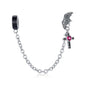 925 Sterling Silver Wing Cross Safety Chain For Diy Bracelets & Necklaces
