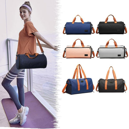 Blue Waterproof Gym Bag With Wet / Dry Separation - 9921 Gray