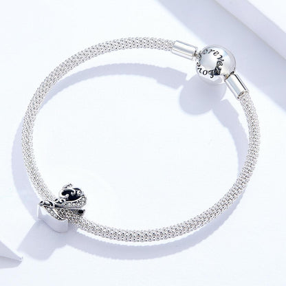 925 Sterling Silver Relief Number Series 0 9 Beads For Diy Bracelets And Necklaces Style - 2