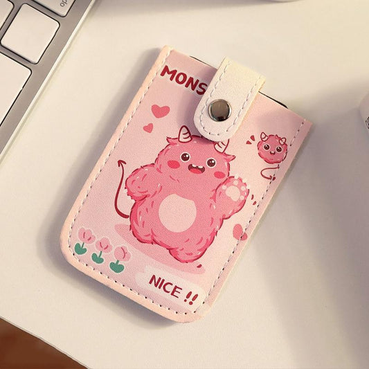 Large Capacity Pull Out Card Holder Pink - Pink