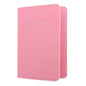 Frosted Pink Pu Multi Card Passport Holder For Travel Abroad