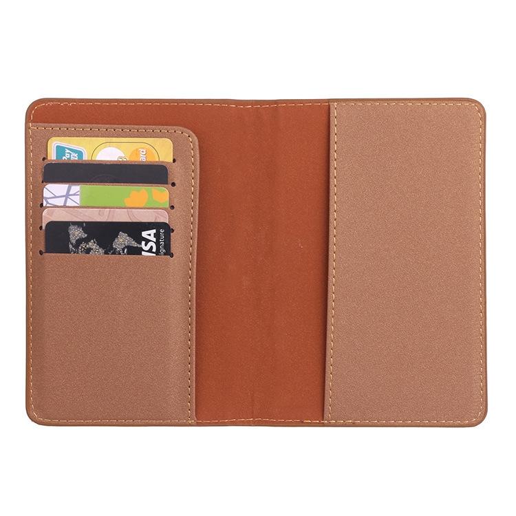 Frosted Pink Pu Multi Card Passport Holder For Travel Abroad