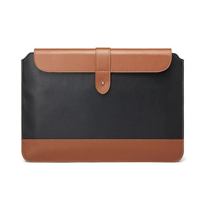 14-15.4 Inch Microfiber Notebook Liner Bag - Black & Brown