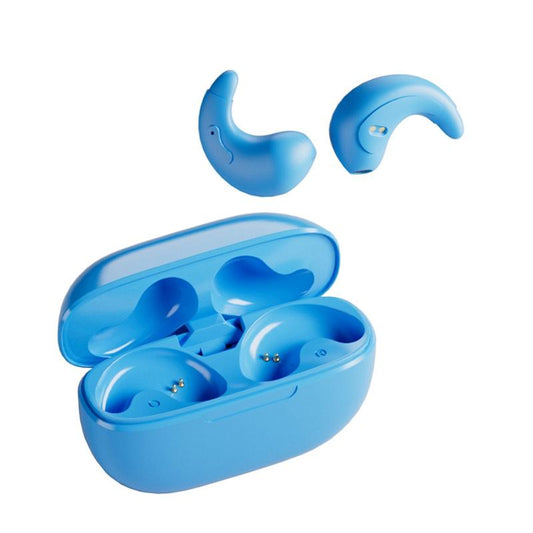 Bluetooth Earphones with Charging Case for Restful Sleep - Blue Wihout Silicone Case