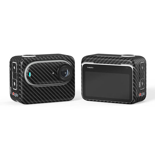 Carbon Fiber Style Body Sticker for Insta360 Go 3 Action Camera - Carbon Fiber