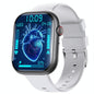 2.1 Inch Screen Smart Watch With Blood Sugar / Blood Oxygen Monitoring / Sos Alarm / 100+ Sports Modes - Black 3-Bead Steel - Black Gray