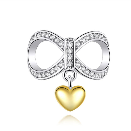 925 Sterling Silver Infinite Love Necklace & Bracelet Charm