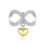925 Sterling Silver Infinite Love Necklace & Bracelet Charm