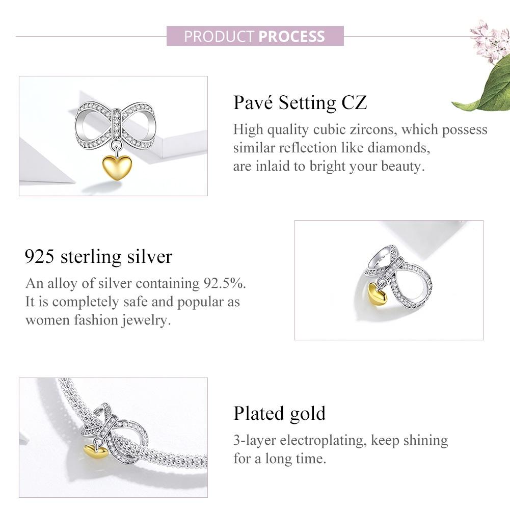 925 Sterling Silver Infinite Love Necklace & Bracelet Charm