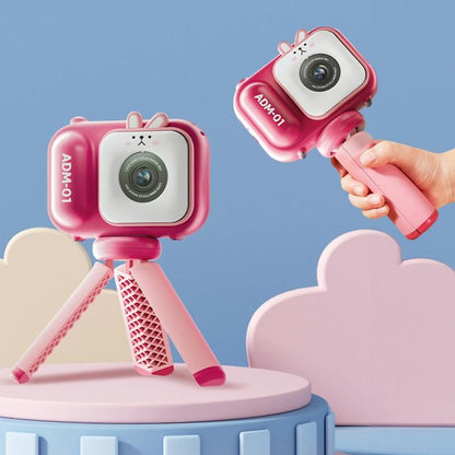48Mp Dual Lens Kids Digital Camera With 2.4 Ips Screen And 32Gb Tf Card - Blue Fox - With 32G Tf Card Pink Bunny