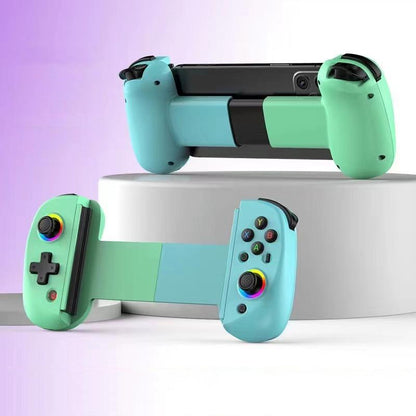 Vibration Grip Wireless Gamepad for Mobile and Pc - Green Blue