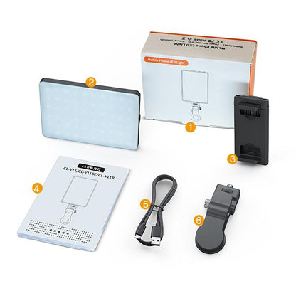 Portable 5W Fill Light For Mobile Live Broadcast - V11Se Cool & Warm