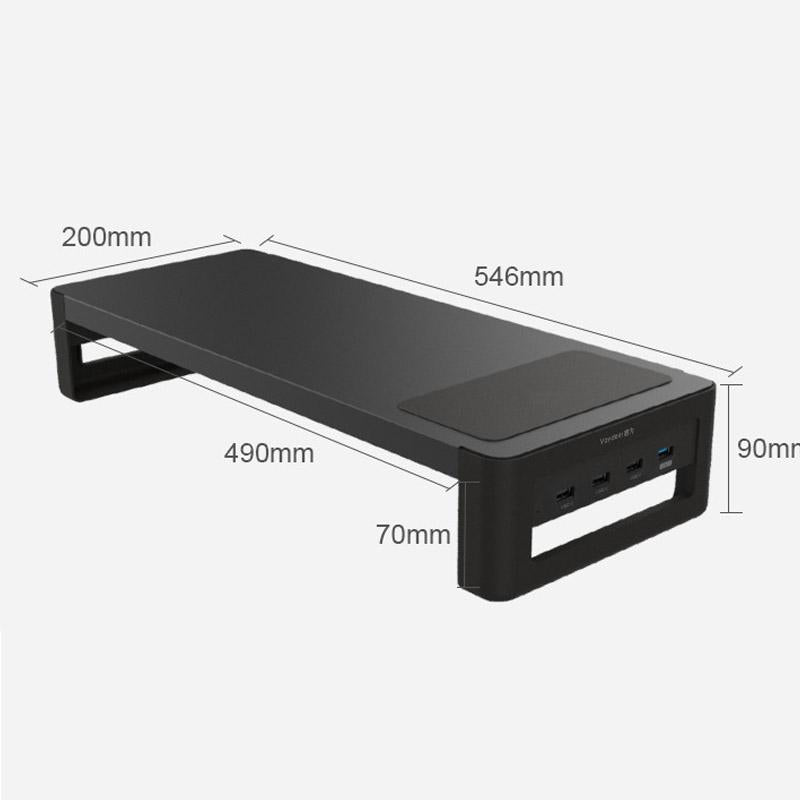 Enhanced Desktop Monitor with Built-in Storage Base