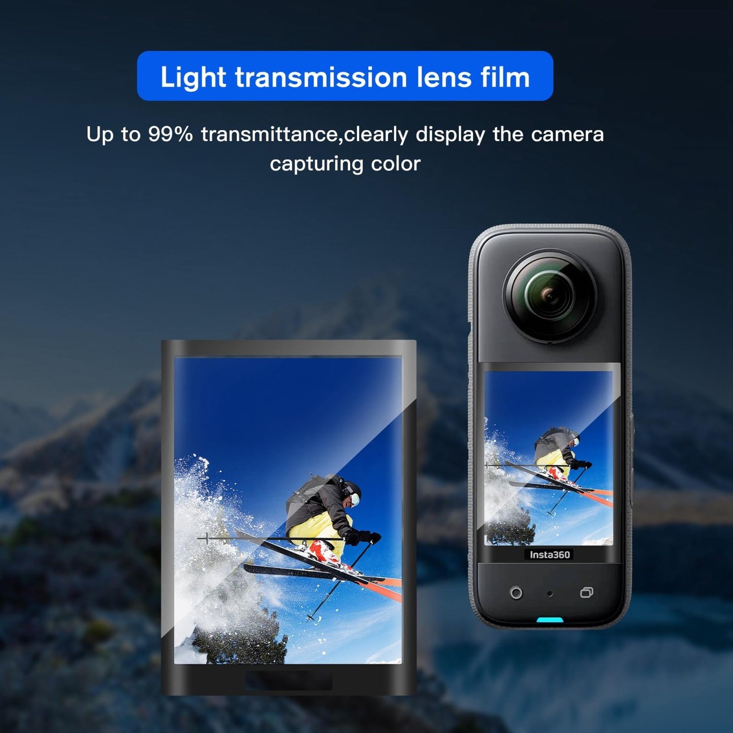 2-pack Soft Film for Insta360 X3 - Curved Hd Explosion-proof