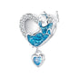 925 Sterling Silver Diy Heart Shaped Necklace Pendant