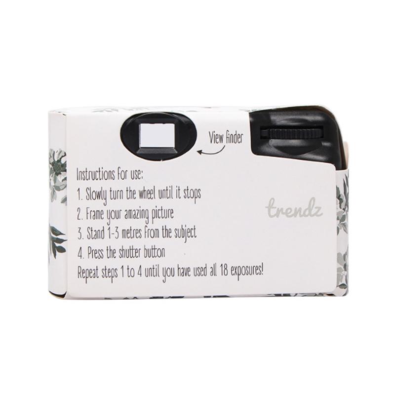 Retro Peony Disposable Mini Camera with 17 Films