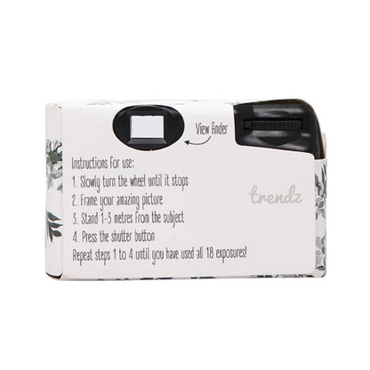 Retro Peony Disposable Mini Camera with 17 Films