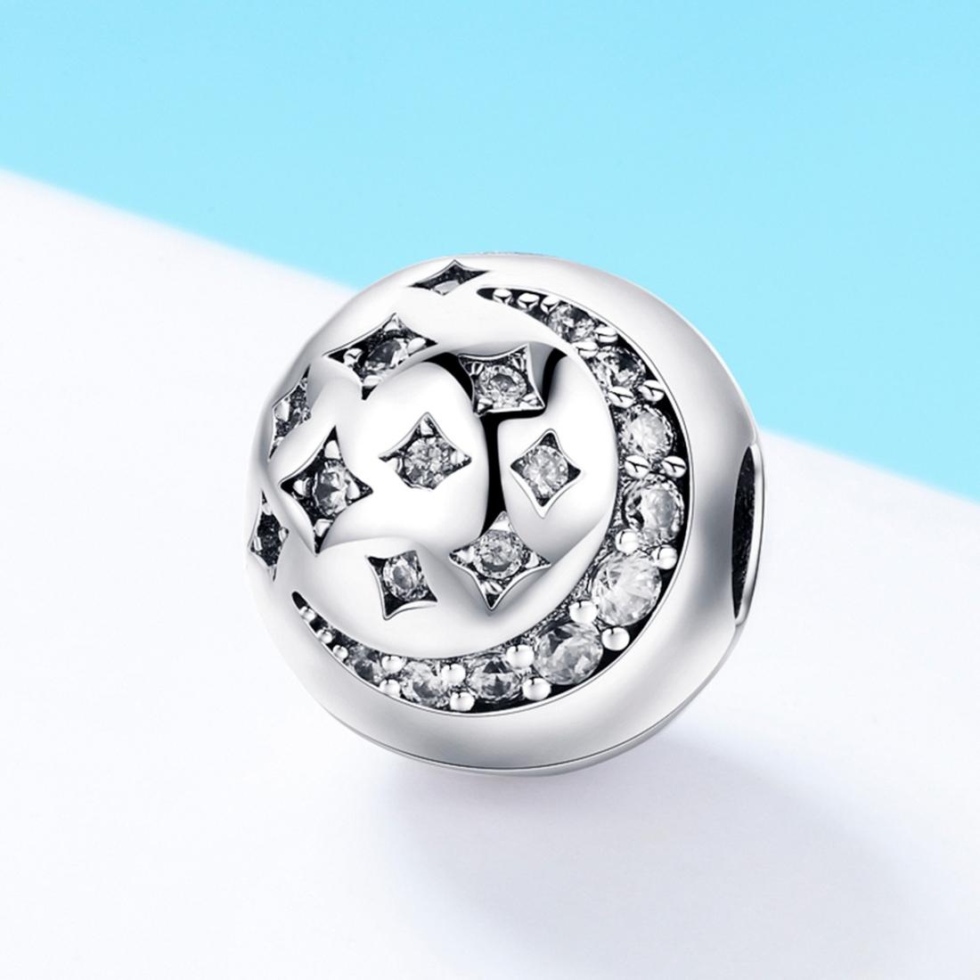925 Sterling Silver Exquisite Star Diamond Beads For Diy Bracelets & Necklaces