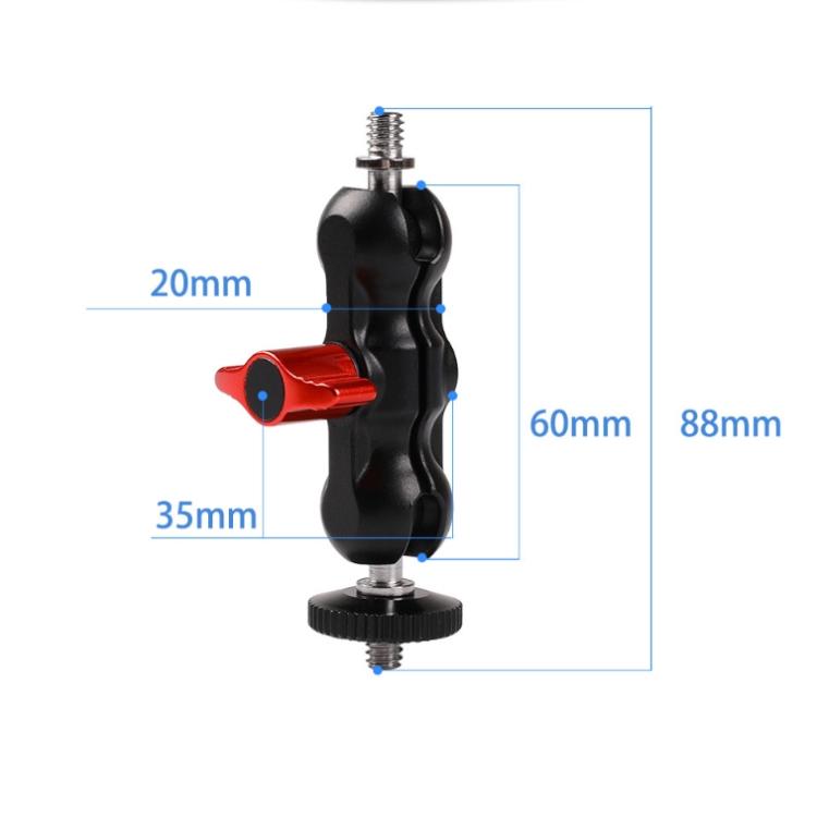Double Ball Gimbal Arm For Slr Camera With Hot Shoe Mount