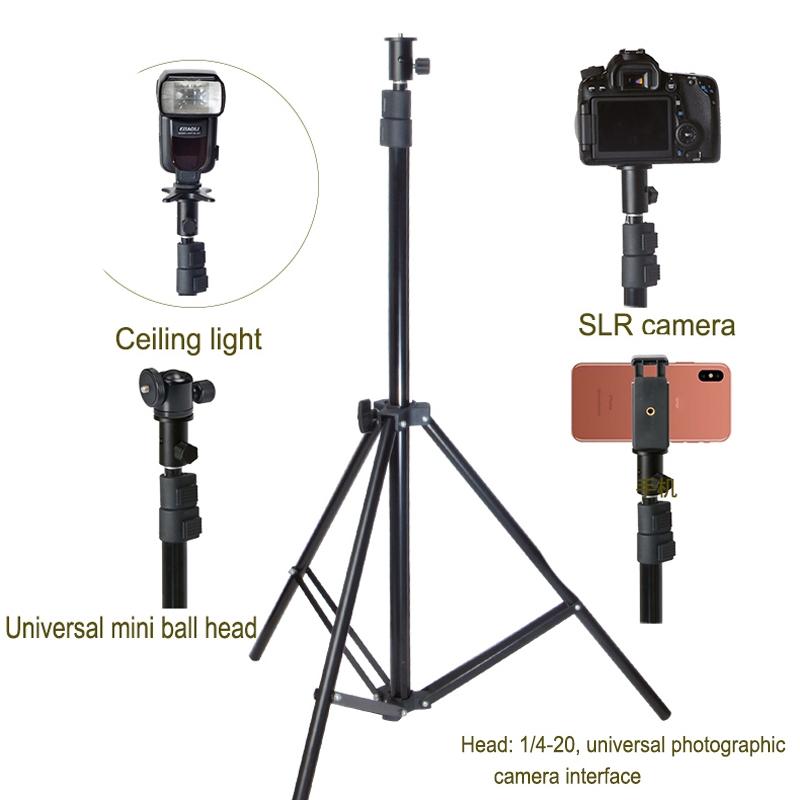 Camera Light Stand Conversion Head With 1 / 4-Inch Mount And Umbrella Holder