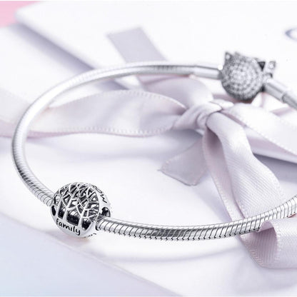 925 Sterling Silver Handmade Family Beaded Bracelet