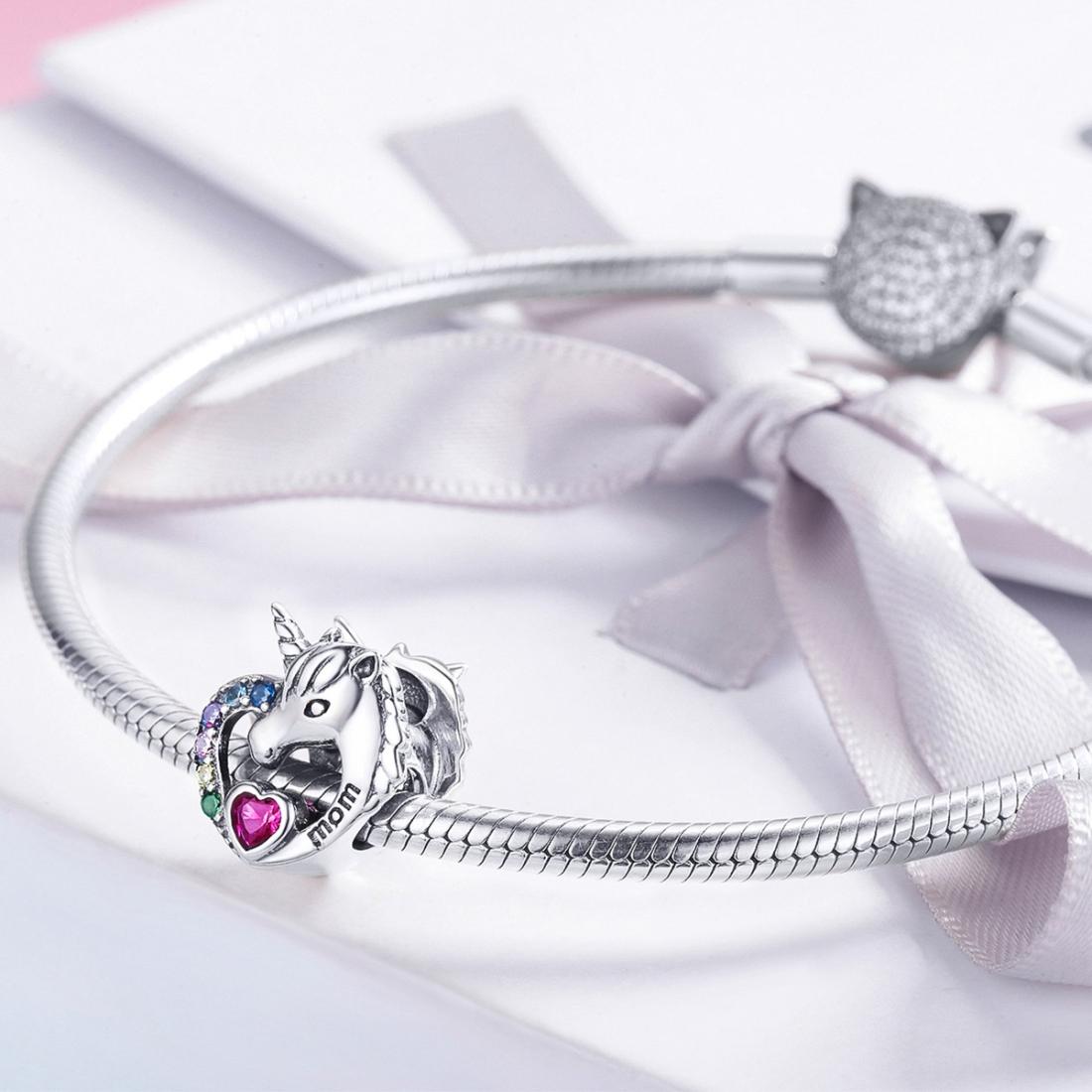 925 Sterling Silver Diy Unicorn Bracelet With Beads
