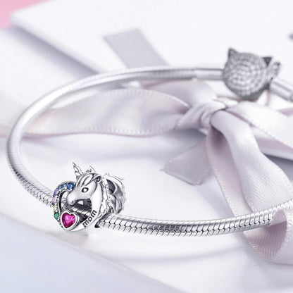 925 Sterling Silver Diy Unicorn Bracelet With Beads
