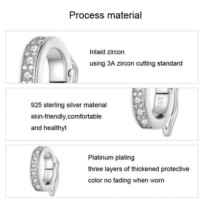 Universal Buckle Spacer Bead Platinum Plated