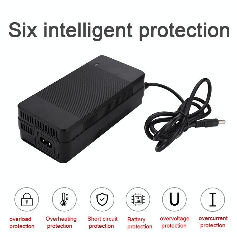 Electric Scooter Charger for 36v Lithium Battery - 42v 4a Fan Type