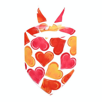 Cute Pet Triangle Towel Bib Cartoon Cats And Dogs Drool Towel Scarf - Size 01 - 04