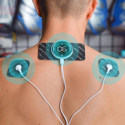 Ems Cervical Massager Patch Full Body Pulse Therapy - Double Host Without Remote
