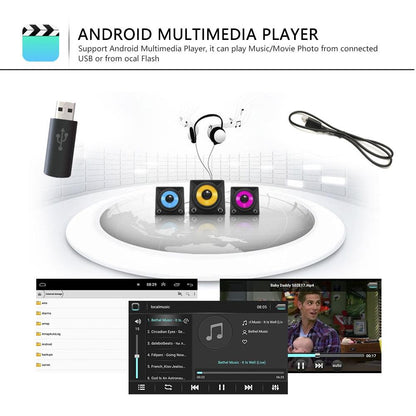 7 Inch Android Car Navigation Player For Volkswagen - 2 + 32G Wireless Carplay 12 Lights Camera