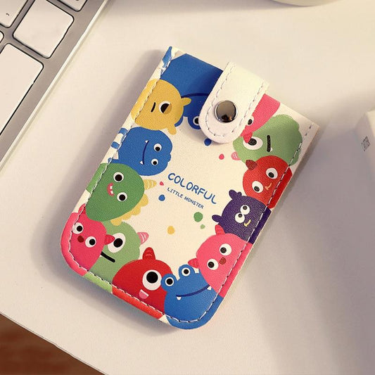 Large Capacity Pull Out Card Holder Pink - Colored