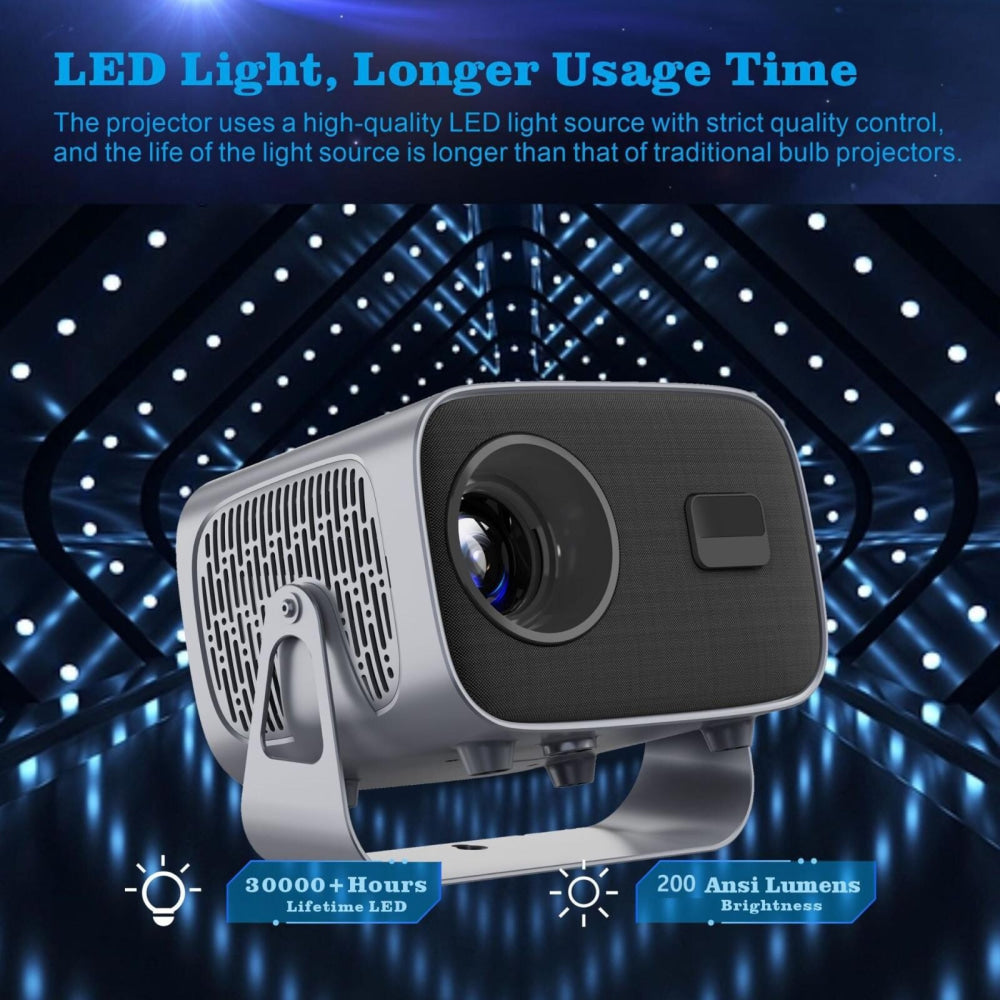 Portable 4K Android Smart Projector - Compact And Versatile