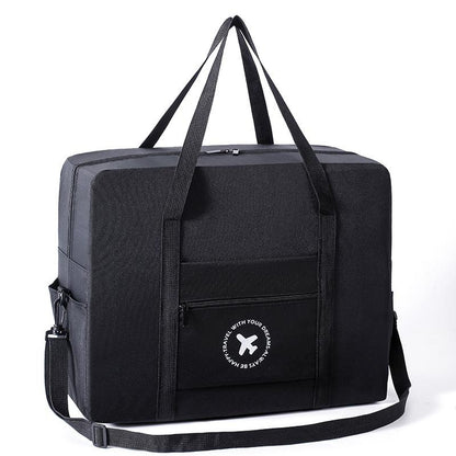 Foldable Travel Bag for Camping & Hiking - Large - Large Black