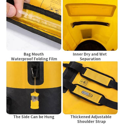 Waterproof Bag For Outdoor Water Activities 20L Khaki - 30L Yellow