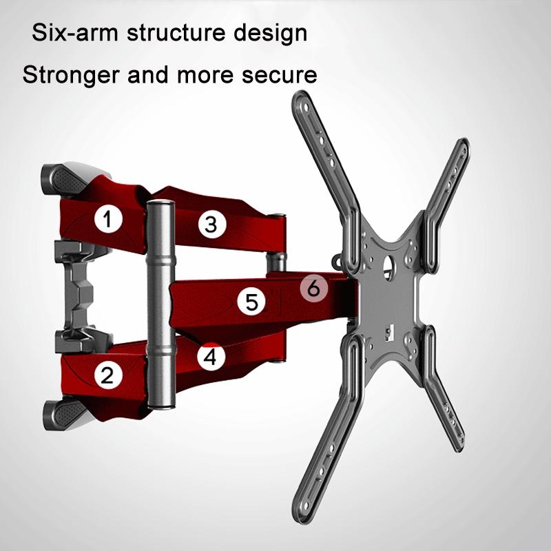 Swivel Tv Wall Mount For 32-52 Inch Monitors