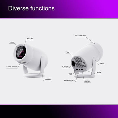 Intelligent Portable Projector With Android 12.0 For Family Use