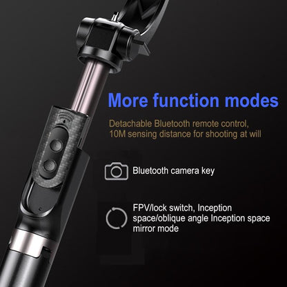 Foldable 3-in-1 Gimbal Stabilizer with Bluetooth Remote and Selfie Stick for Smartphones