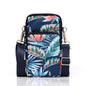 Animal Park Mini Crossbody Phone Wallet With Arm Band - Blue Leaf