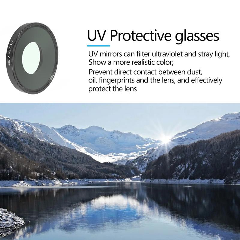3-Piece Lens Filter Set For Dji Action Camera