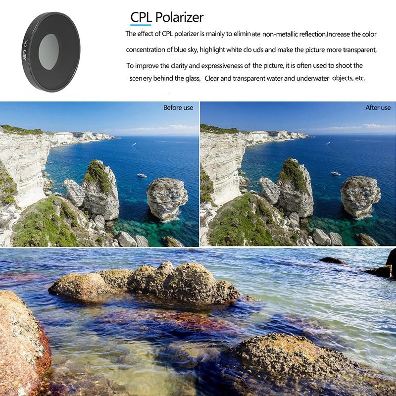 3-Piece Lens Filter Set For Dji Action Camera