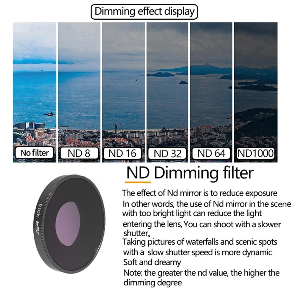 3-Piece Lens Filter Set For Dji Action Camera