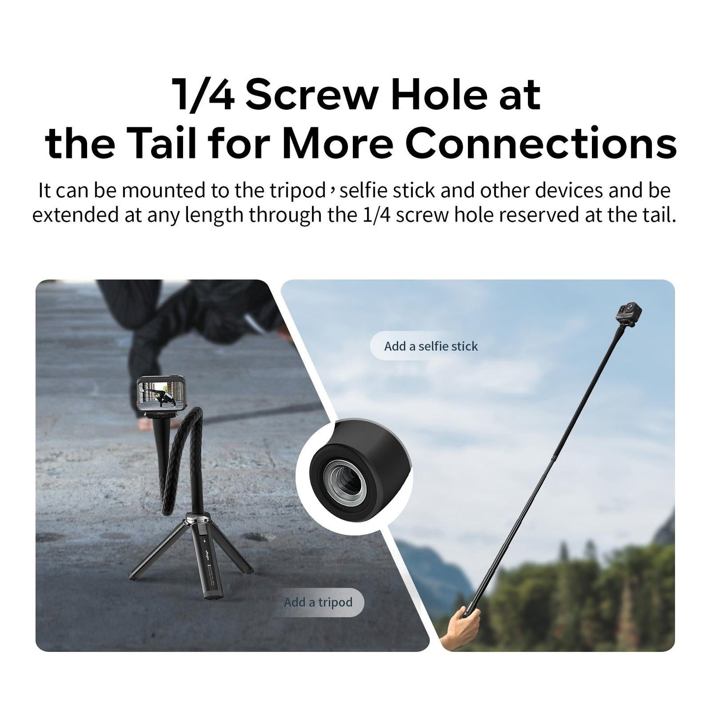 Flexible Octopus Stand for Sports Camera Vlogging - Cycling Accessory