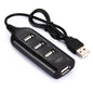 4-Port Usb 2.0 Hub 30Cm Cable Length - Black