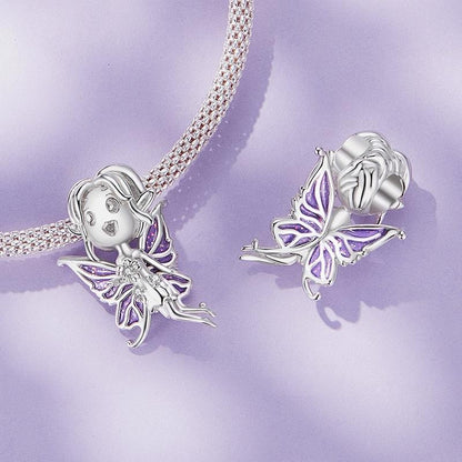925 Sterling Silver Butterfly Pendant For Diy Bracelets Scc2544